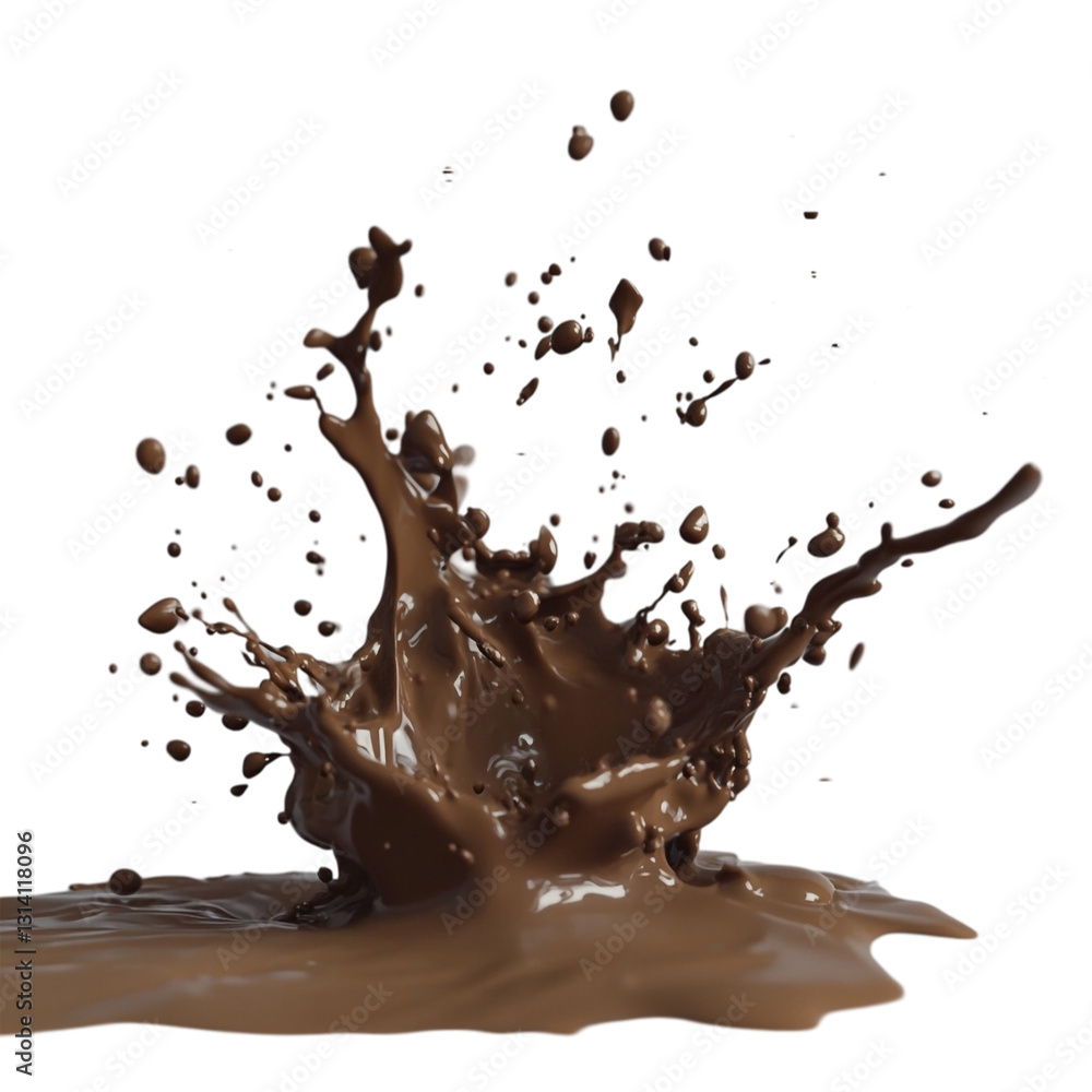 Chocolate Splash Abstract Art Dynamic Energy Chocolate Splash Abstract Art Dynamic Energy
