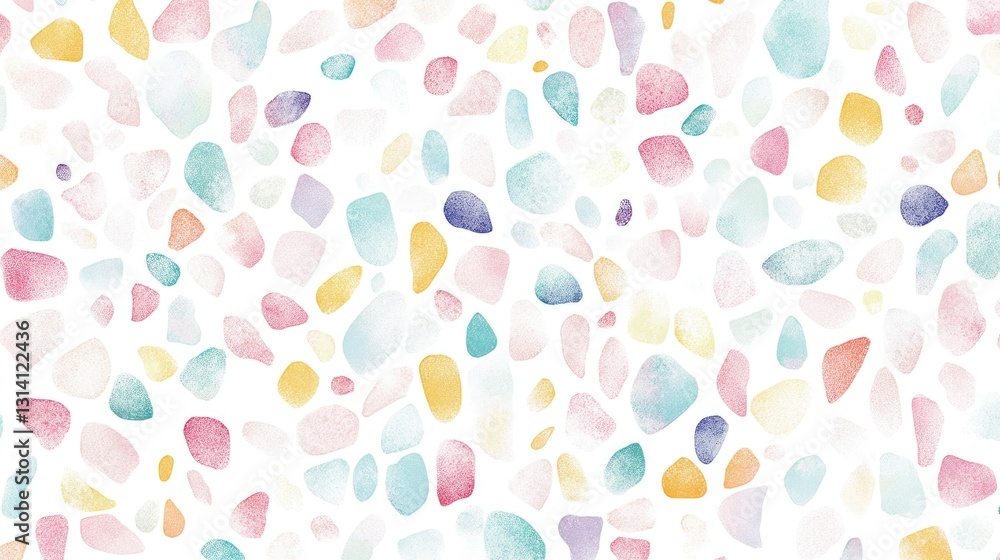 Colorful Abstract Pattern Featuring Randomly Scattered Stone Shapes Colorful Abstract Pattern Featuring Randomly Scattered Stone Shapes