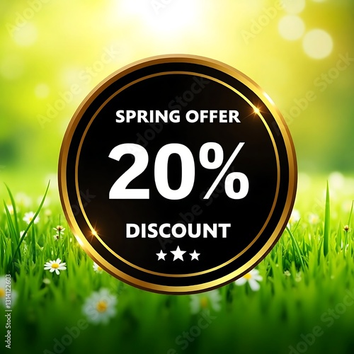 Spring 20% Discount Offer on a Lush Green Lawn