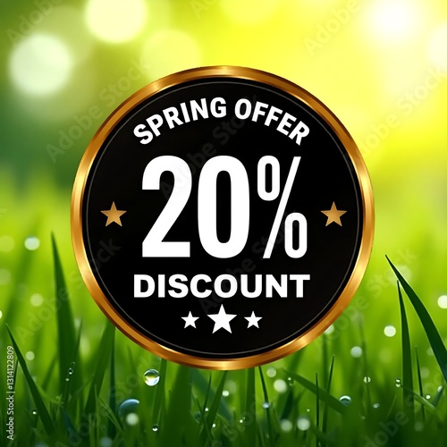 Spring 20% Discount Offer on a Lush Green Lawn
