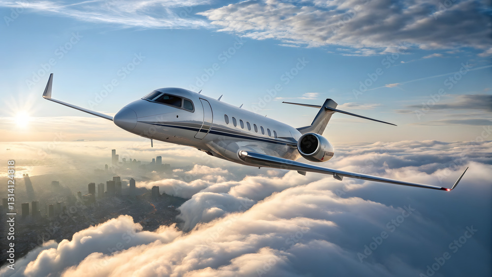 Obraz premium Airplane in the Sky