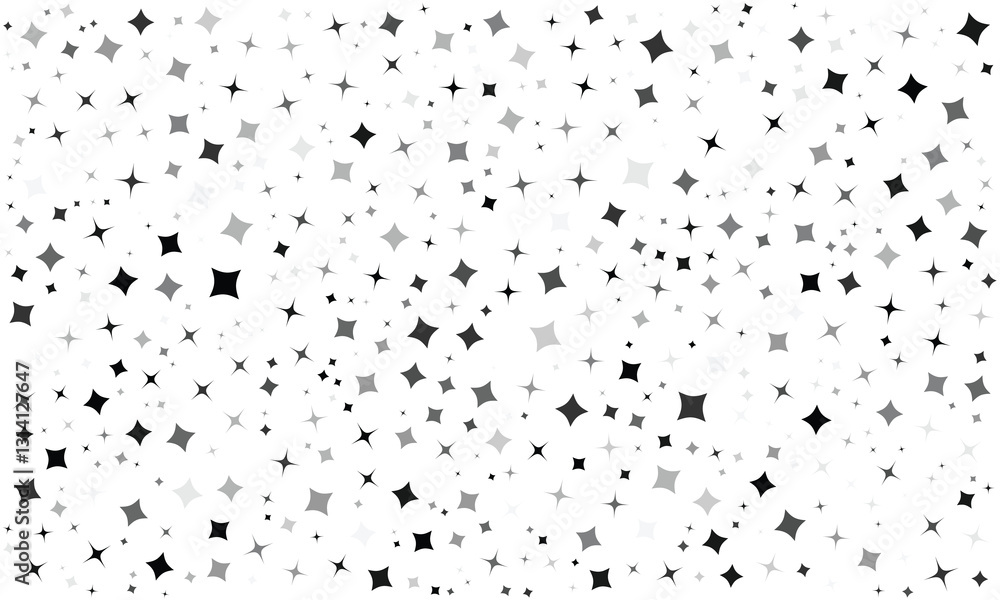 Silver star of confetti. Falling stars on a white background. Decorative element. Suitable for your design, cards, invitations, gift, vip. Silver star of confetti. Falling stars on a white background. Decorative element. Suitable for your design, cards, invitations, gift, vip.