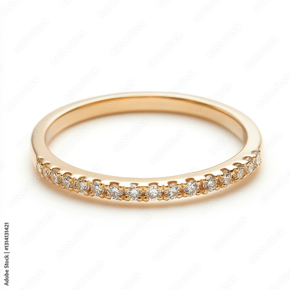 Elegant Rose Gold Band with Sparkling Diamonds for Special Moments Elegant Rose Gold Band with Sparkling Diamonds for Special Moments