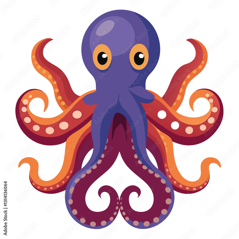 octopus vector images on white background octopus vector images on white background