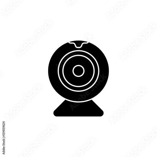 Webcam glyph icon