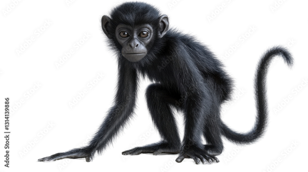Fototapeta premium Red-faced spider monkey