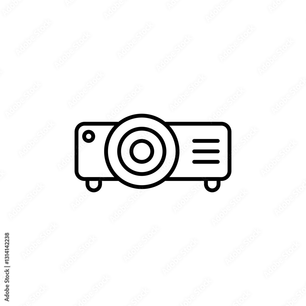 Projector line icon Projector line icon