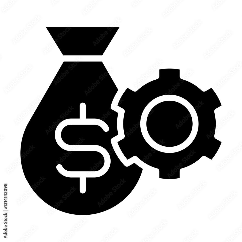 Management Glyph Icon Management Glyph Icon