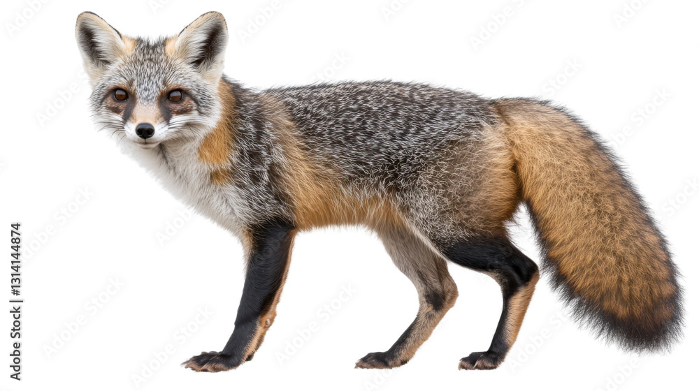 Fototapeta premium red fox vulpes 4 years old standing