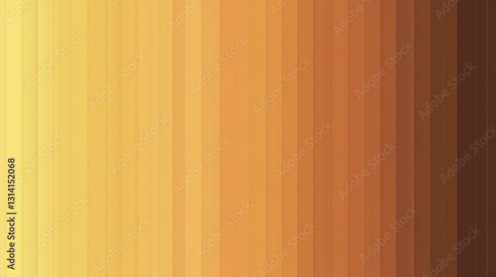 Vertical bars display a gradient of warm yellow and brown colors Vertical bars display a gradient of warm yellow and brown colors