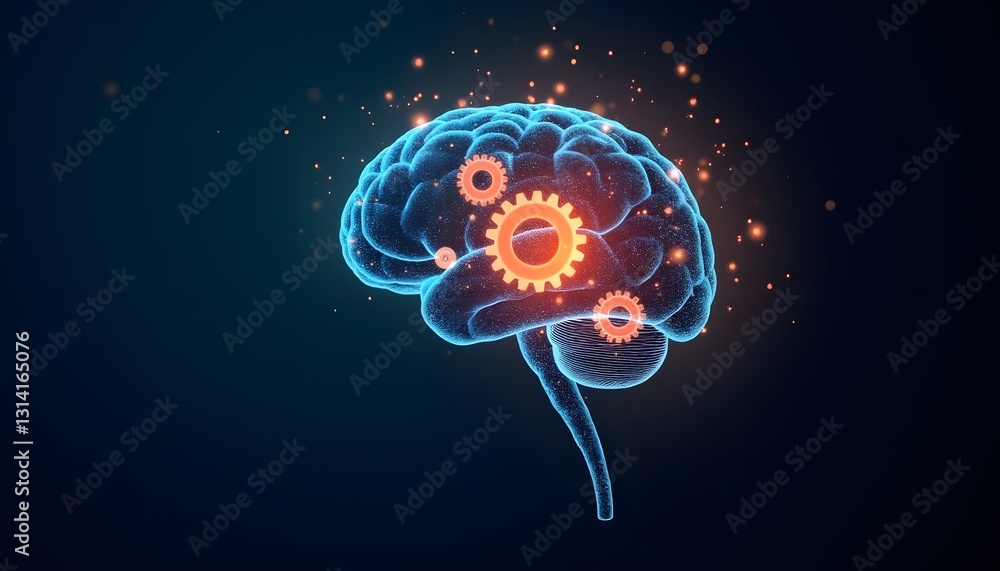 A conceptual image of a glowing AI brain with gears symbolizing real time optimization. A conceptual image of a glowing AI brain with gears symbolizing real time optimization.
