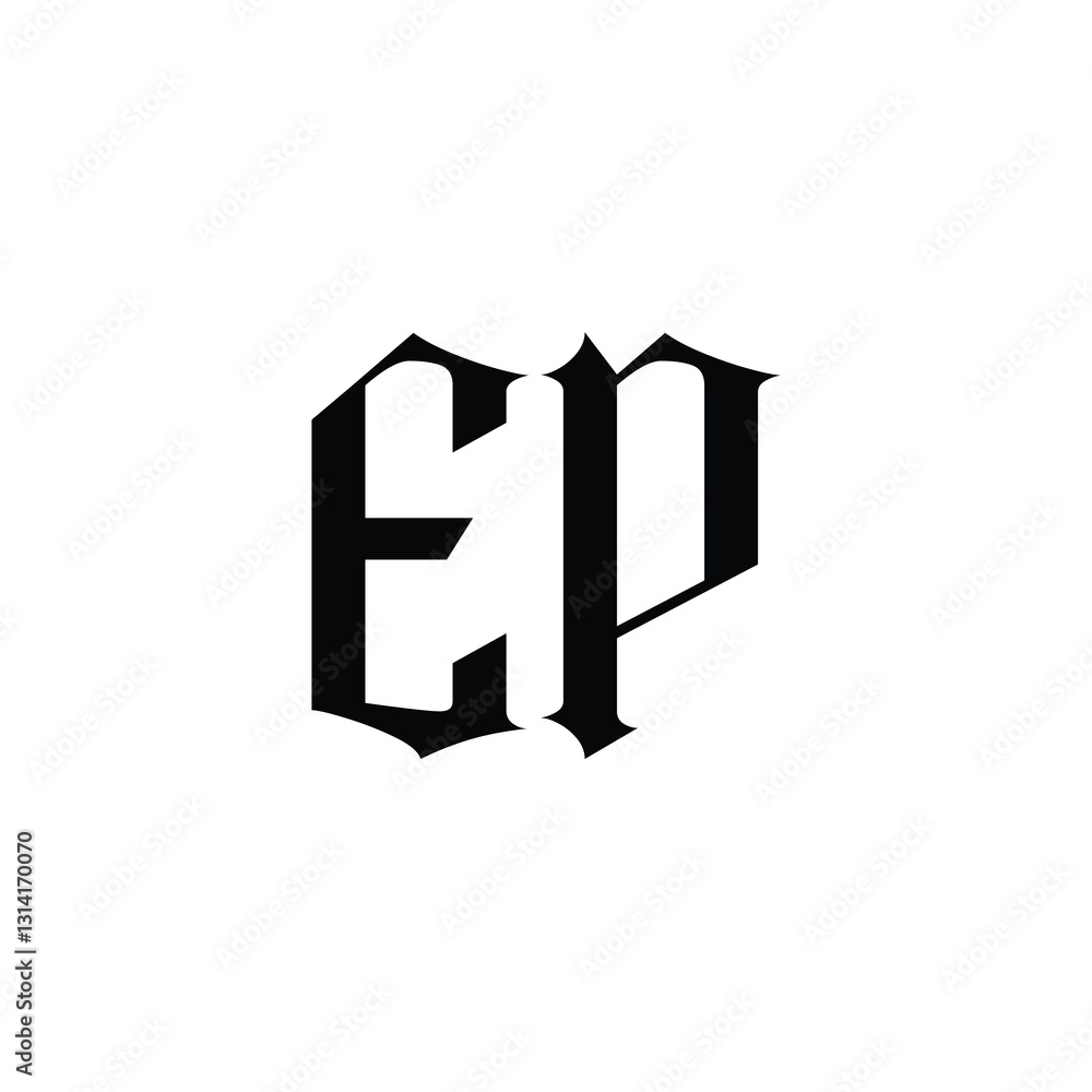 EP monogram logo design letter text name symbol monochrome logotype alphabet character simple logo EP monogram logo design letter text name symbol monochrome logotype alphabet character simple logo
