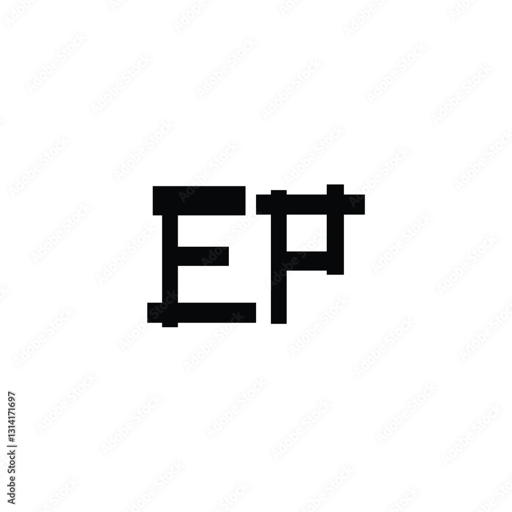 EP monogram logo design letter text name symbol monochrome logotype alphabet character simple logo EP monogram logo design letter text name symbol monochrome logotype alphabet character simple logo