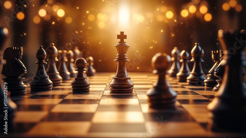 chess on the board