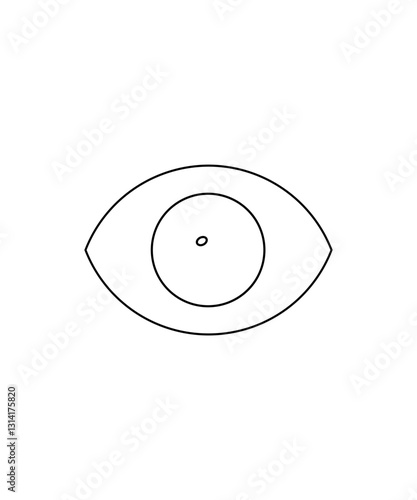 see icon in thin outline