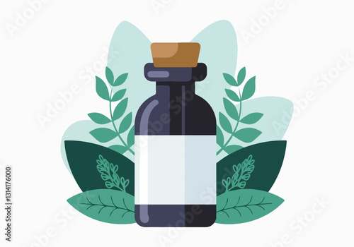 Vector Illustrations for World Homeopathy Day – Herbal Remedies, Homeopathic Bottles, Natural Healing, Icon Designs for Social Media, T-Shirts, Stickers, Posters, Print Cards & Animated GIFs