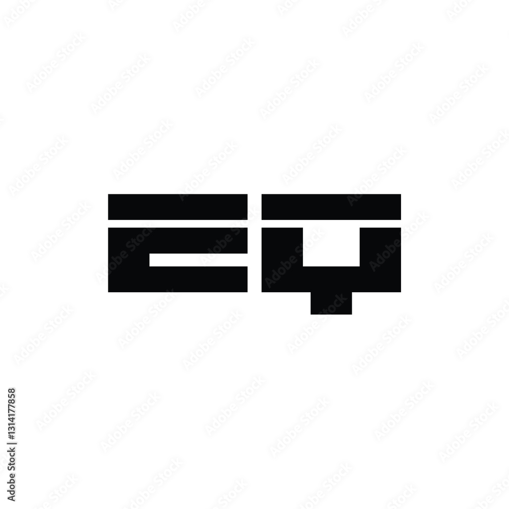 EQ monogram logo design letter text name symbol monochrome logotype alphabet character simple logo EQ monogram logo design letter text name symbol monochrome logotype alphabet character simple logo