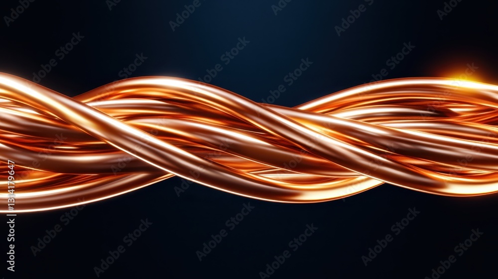 A visually striking image of intertwined shiny copper wires, creating a dynamic flow and depth, emphasizing the beauty and complexity of metalwork and design. A visually striking image of intertwined shiny copper wires, creating a dynamic flow and depth, emphasizing the beauty and complexity of metalwork and design.