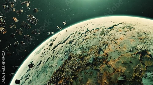 Apocalyptic Planet: Debris Field Orbiting a Dying World