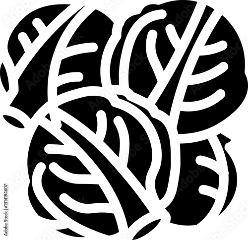 Brussels Sprout Glyph Icon