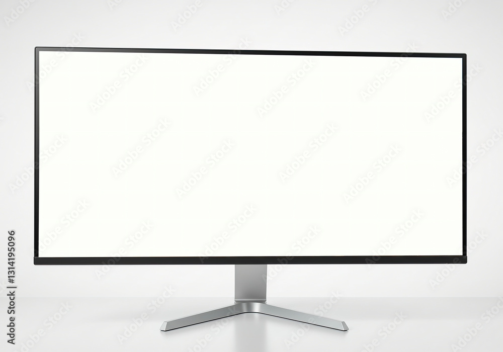 wide panorama screen monitor isolated on white background wide panorama screen monitor isolated on white background