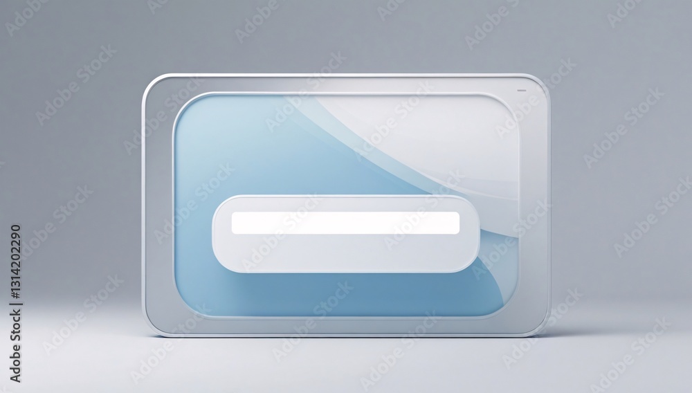 Blue glossy 3D button with a sign, vector icon, and web design element Blue glossy 3D button with a sign, vector icon, and web design element