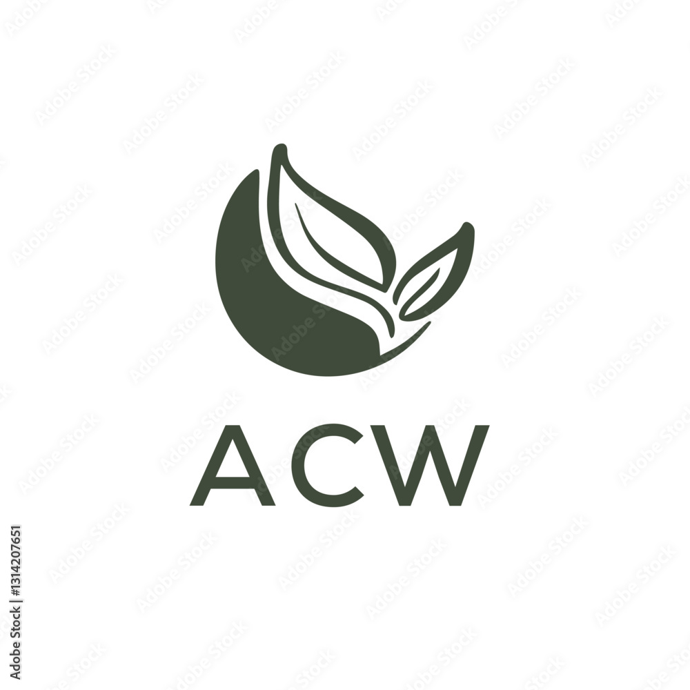 Fototapeta premium ACW LOGO DESIGN VECTOR TEMPLATE