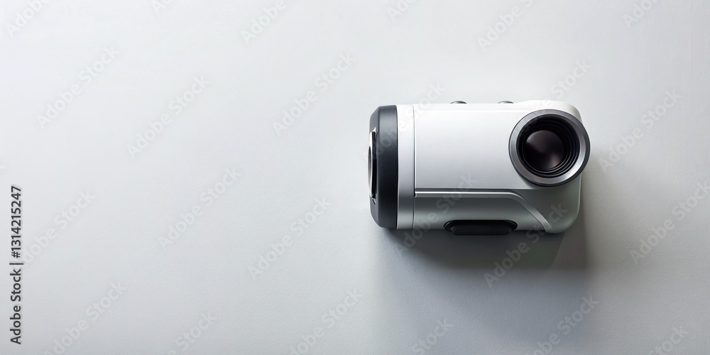 Luxury Laser Rangefinder - Top-Down View with Copy Space Luxury Laser Rangefinder - Top-Down View with Copy Space