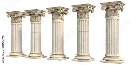 greek columns isolated on white background.png