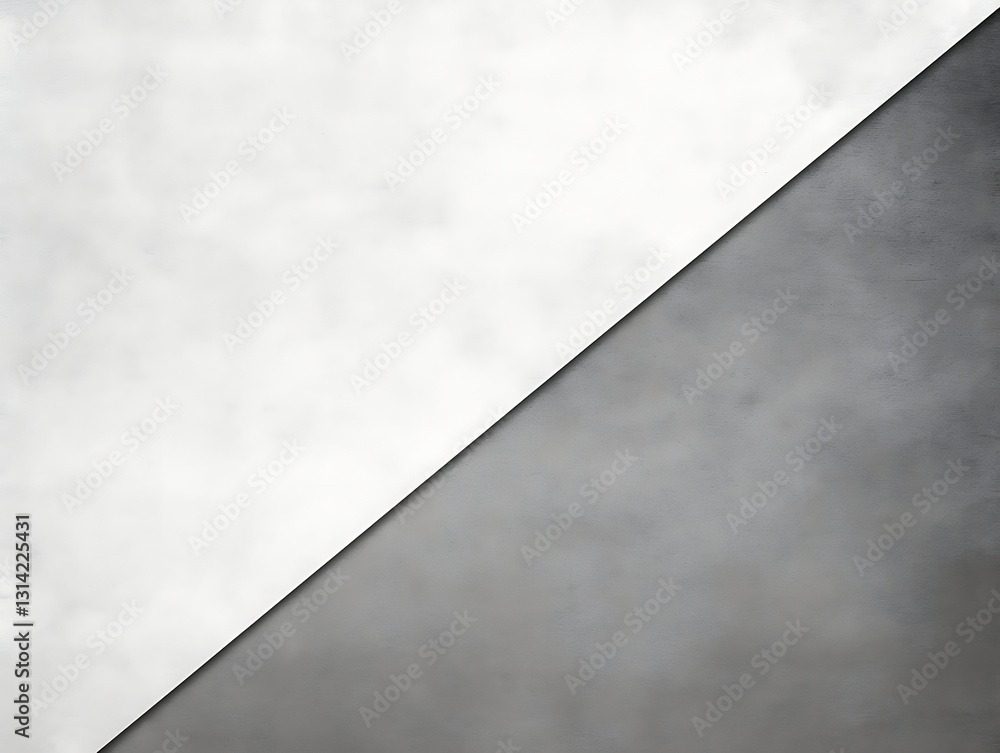 Abstract diagonal split of white and gray textured backgrounds. Abstract diagonal split of white and gray textured backgrounds.