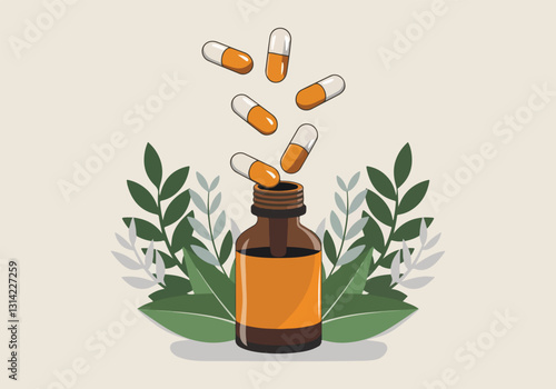 World Homeopathy Day Vector Designs - Herbal Remedies, Homeopathic Bottles, Natural Healing Icons for Social Media, T-Shirts, Stickers, Posters, Print Cards & Animated GIFs