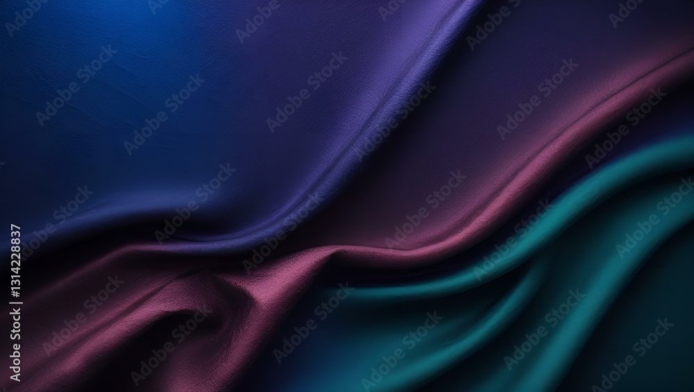 Obraz premium Smooth blue lines flow with light texture, a wave of abstract color