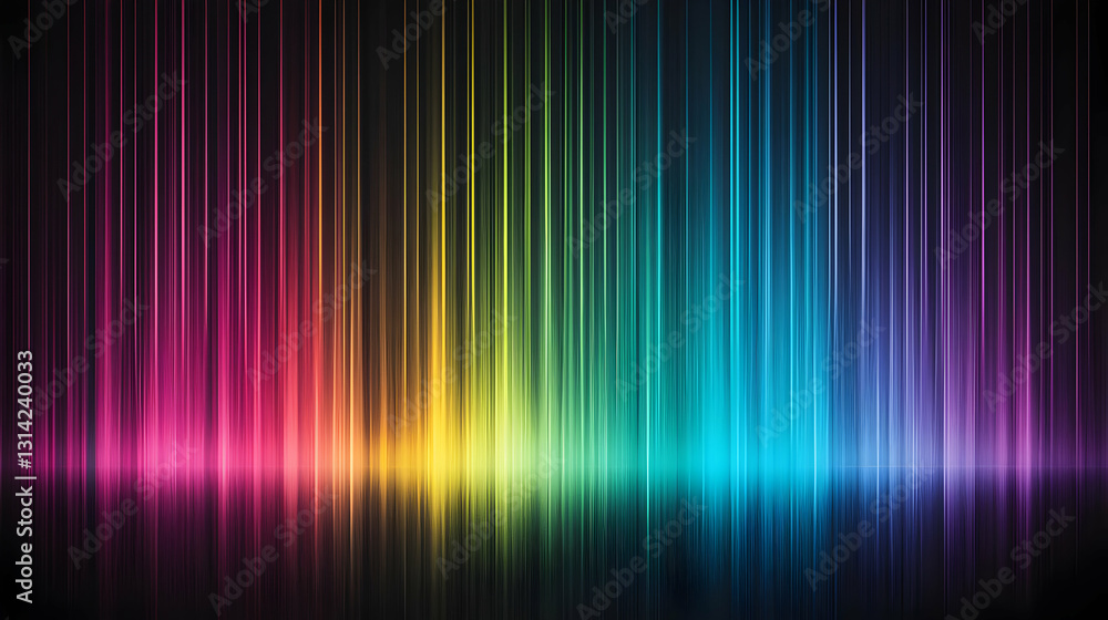 Vivid Vertical Rainbow Spectrum Of Light Beams On A Dark Background Creates Colorful Abstract Backdrop Design With Bright Colors Vivid Vertical Rainbow Spectrum Of Light Beams On A Dark Background Creates Colorful Abstract Backdrop Design With Bright Colors