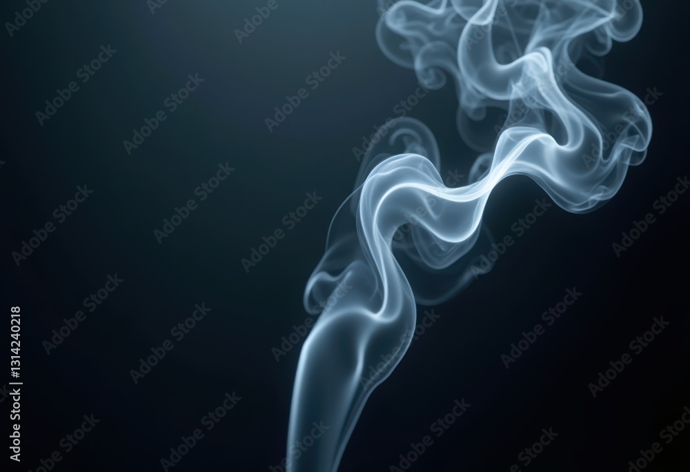 Obraz premium intriguing smoke patterns created low light backdrop emphasizing ethereal shapes fluid movements, aesthetic, allure, ambient, artistry, cinematic, charm