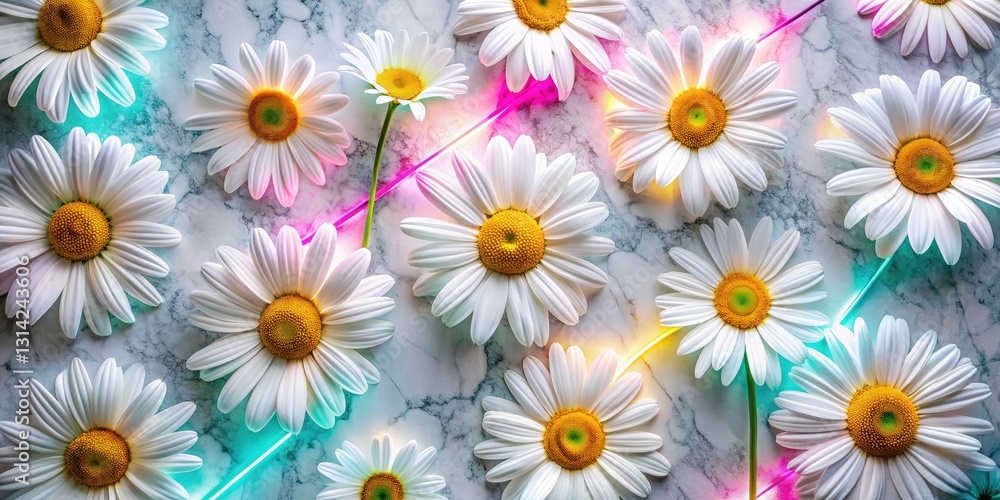 Eco Daisy Dot: High Contrast Black & White Product Photography, Golden Ratio, Marble Eco Daisy Dot: High Contrast Black & White Product Photography, Golden Ratio, Marble