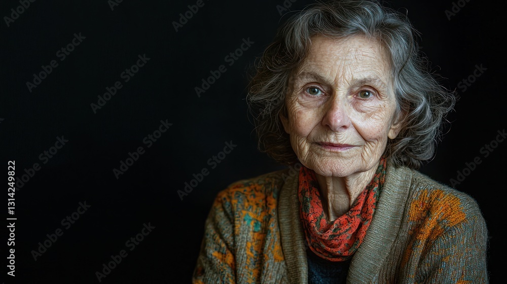 Portrait of an elderly woman with deep wrinkles, showing wisdom and experience. Portrait of an elderly woman with deep wrinkles, showing wisdom and experience.
