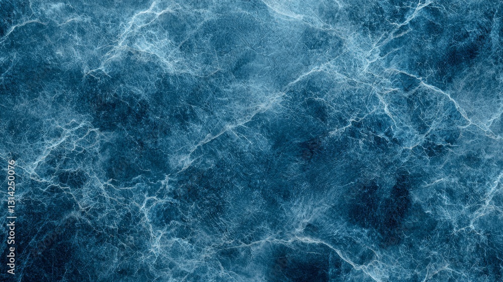 Fototapeta premium Deep Blue Marble Texture Seamless Background Pattern
