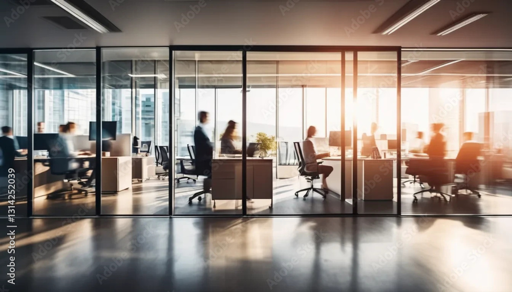 Blurred people in motion in modern office. Blurred people in motion in modern office.