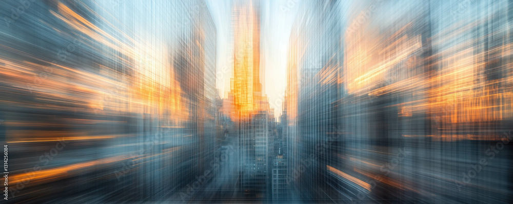 An abstract view of a blurred financial district skyscraper. Background concept. An abstract view of a blurred financial district skyscraper. Background concept.