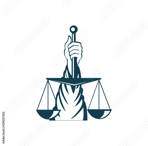 Law Firm logo, scale logo,advocate, attorney logo template