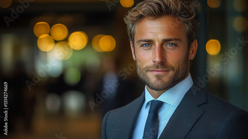 Business people leading the city