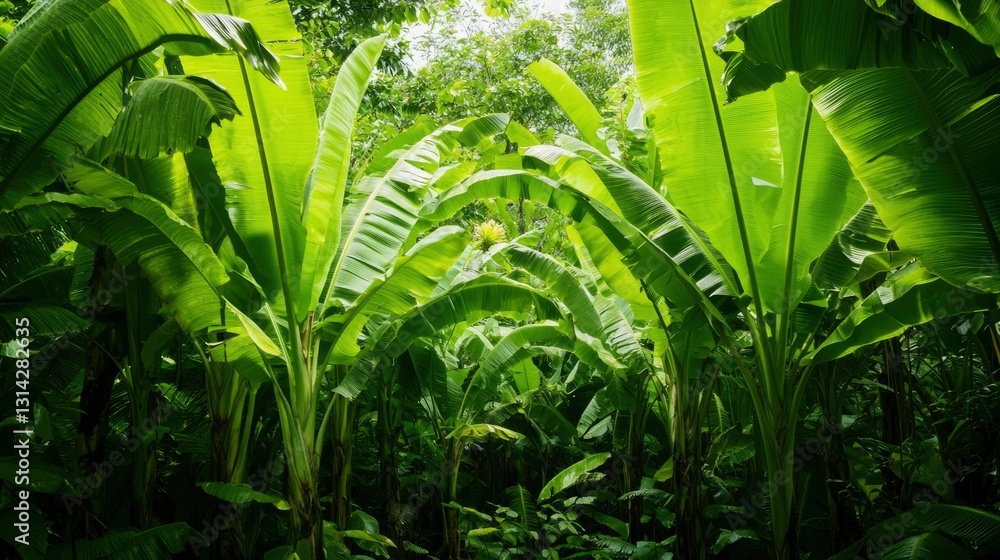 Lush Banana Plantation Canopy Lush Banana Plantation Canopy