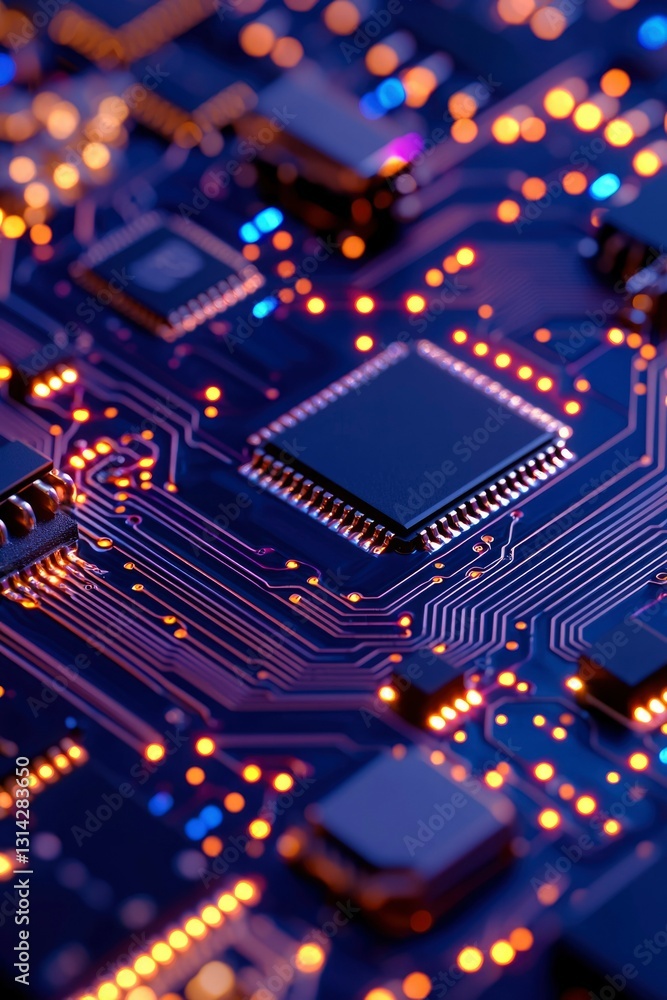 Circuit board close-up Circuit board close-up