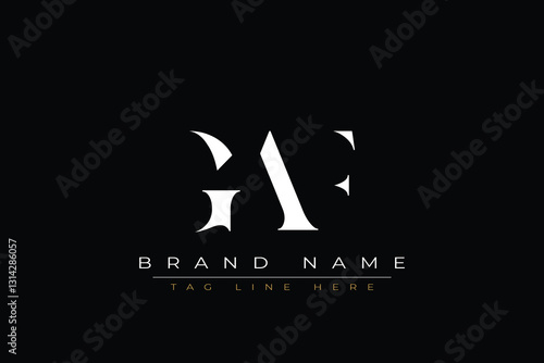 GAF abstract letter logo design. This logo is designed by three abstract letters.