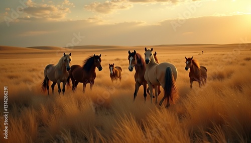 herd of wild horses