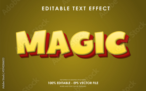 Editable Magic 3D Text Effect