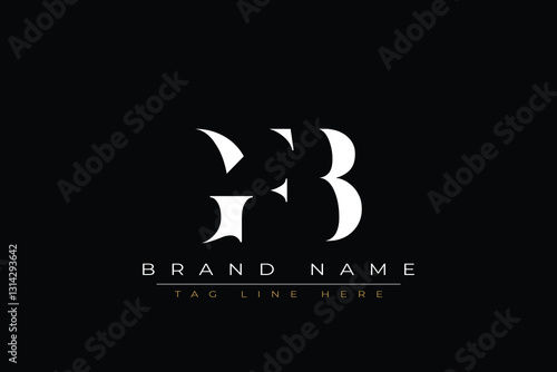 GFB abstract letter logo design. This logo is designed by three abstract letters.