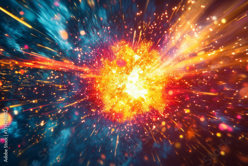abstract background supernova light explosion