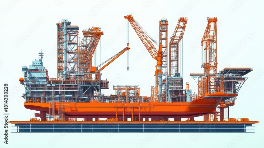 Automated shipyard with towering robotic cranes assembling massive cargo vessels, industrial engineering, ultradetailed Automated shipyard with towering robotic cranes assembling massive cargo vessels, industrial engineering, ultradetailed