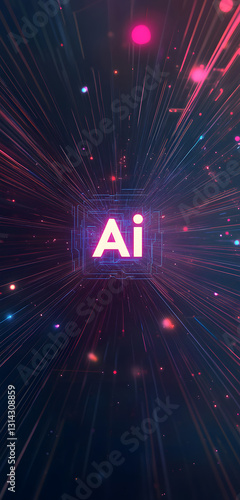 Interact with AI artificial intelligence virtual assistant chatbot in concept of AI artificial intelligence prompt engineering,AI deep learning to use generative AI for work support.	
